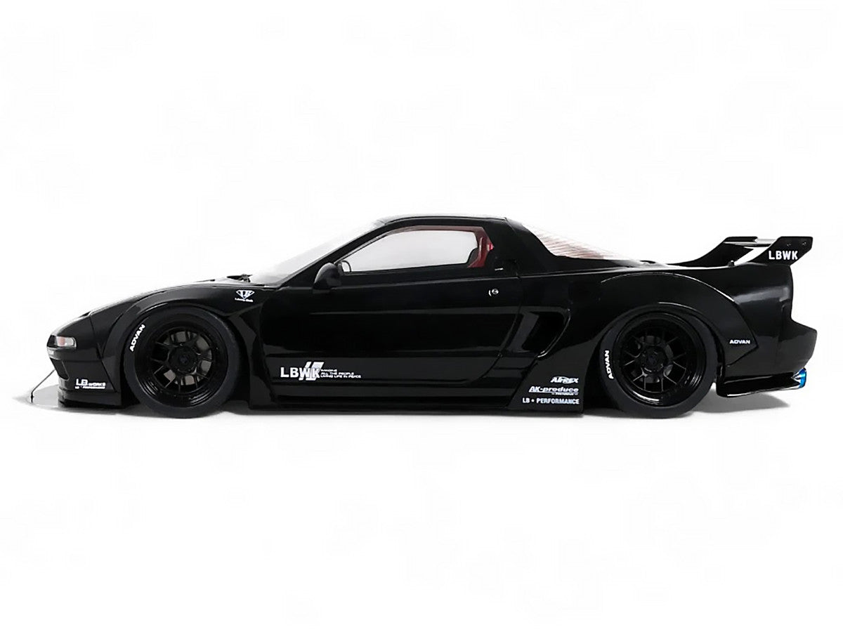2020 Honda NSX (NA1) LB-Works Black with Red Interior Limited Edition to 2000 pieces Worldwide 1/18 Model Car by Otto Mobile Otto Mobile