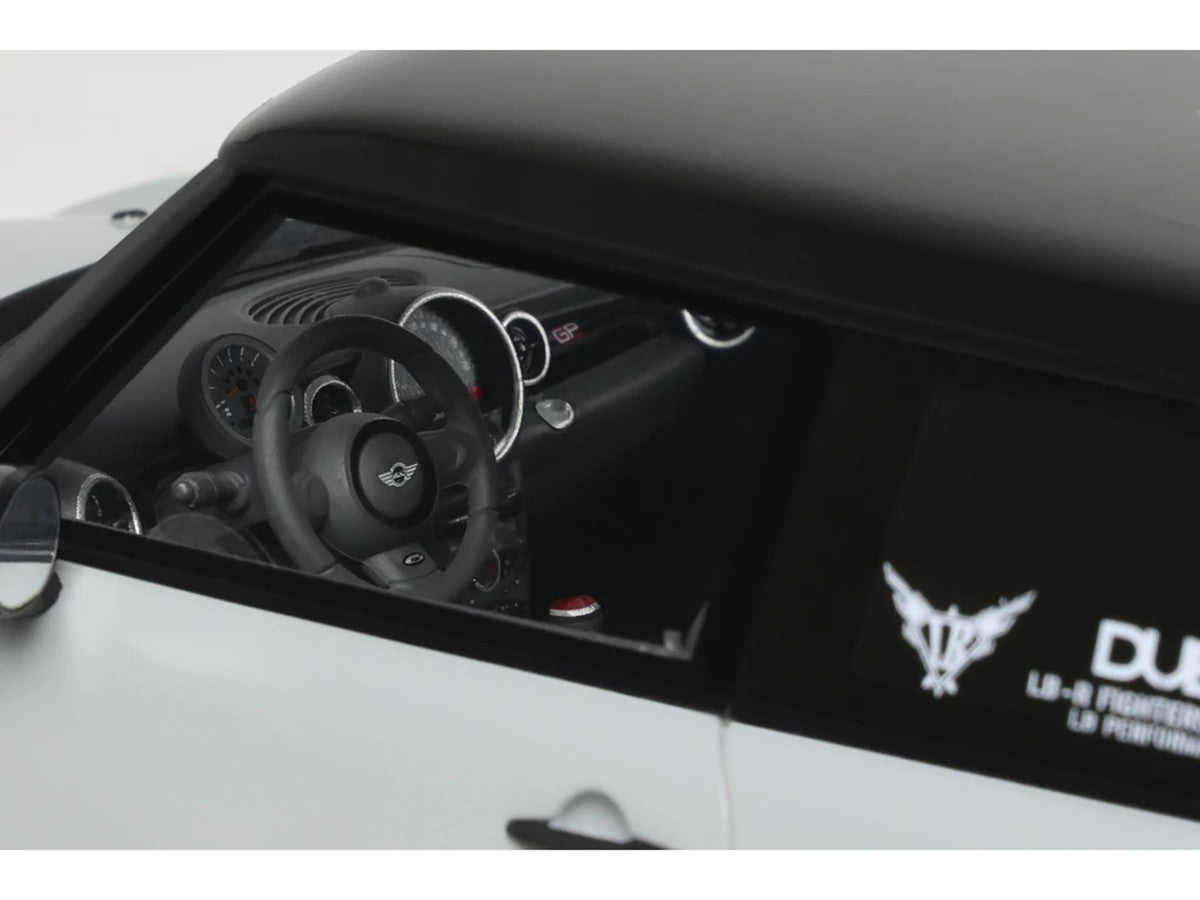 2015 Mini Cooper R56 LB-Works "LB Nation" Gray with Black Top Limited Edition to 999 pieces Worldwide 1/18 Model Car by Otto Mobile Otto Mobile