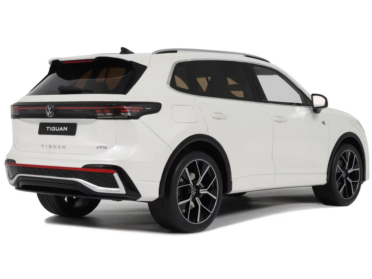 2024 Volkswagen Tiguan E Tsi R-Line Oryx White Pearl Limited Edition to 999 pieces Worldwide 1/18 Model Car by Otto Mobile Otto Mobile