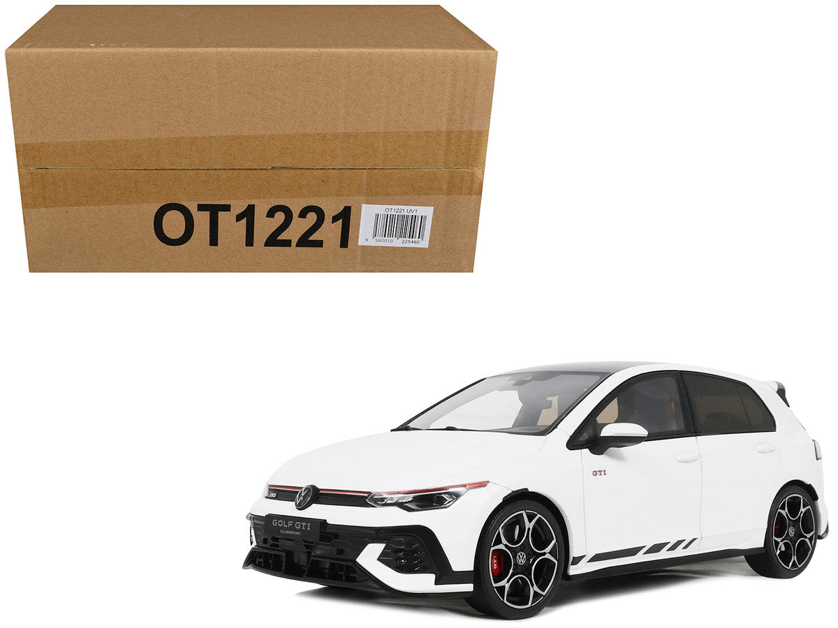 2024 Volkswagen Golf Mk.8 GTi Clubsport Pure White Limited Edition to 999 pieces Worldwide 1/18 Model Car by Otto Mobile Otto Mobile