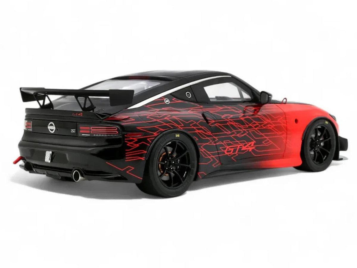 2022 Nissan Z GT4 #23 Black with Red Graphics "2022 SEMA Show" 1/18 Model Car by Otto Mobile-1