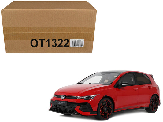 2024 Volkswagen Golf Mk.8 GTi 50th Edition Tornado Red Limited Edition to 999 pieces Worldwide 1/18 Model Car by Otto Mobile Otto Mobile