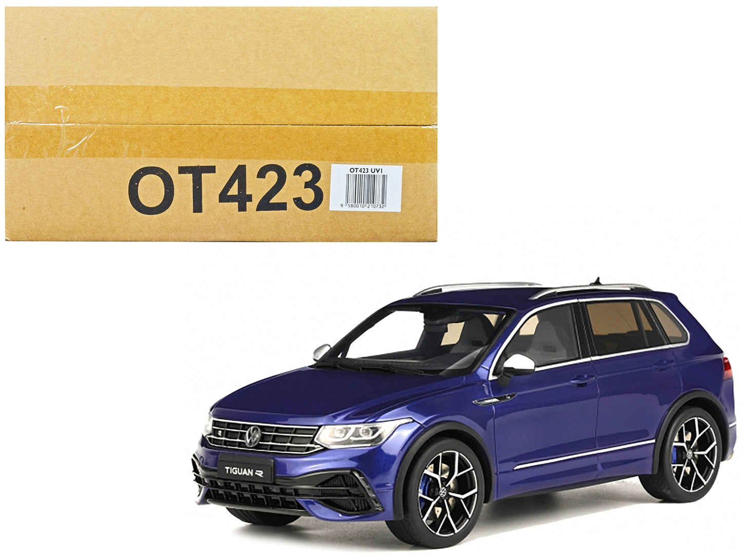 2021 Volkswagen Tiguan R Lapiz Blue Metallic Limited Edition to 1500 pieces Worldwide 1/18 Model Car by Otto Mobile