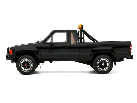 1985 Toyota Hilux SR5 Pickup Truck Black Limited Edition to 2500 pieces Worldwide 1/18 Model Car by Otto Mobile-0