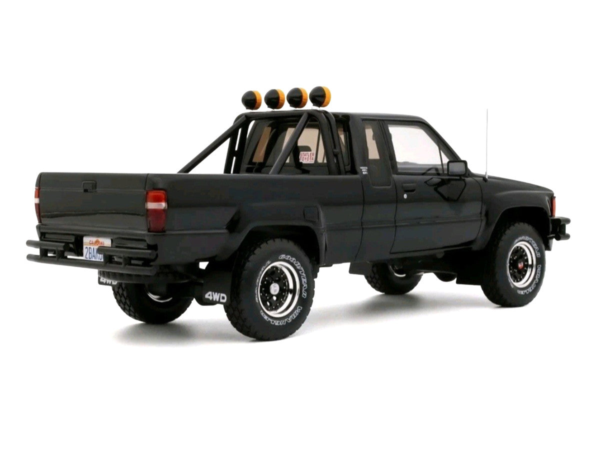 1985 Toyota Hilux SR5 Pickup Truck Black Limited Edition to 2500 pieces Worldwide 1/18 Model Car by Otto Mobile-1