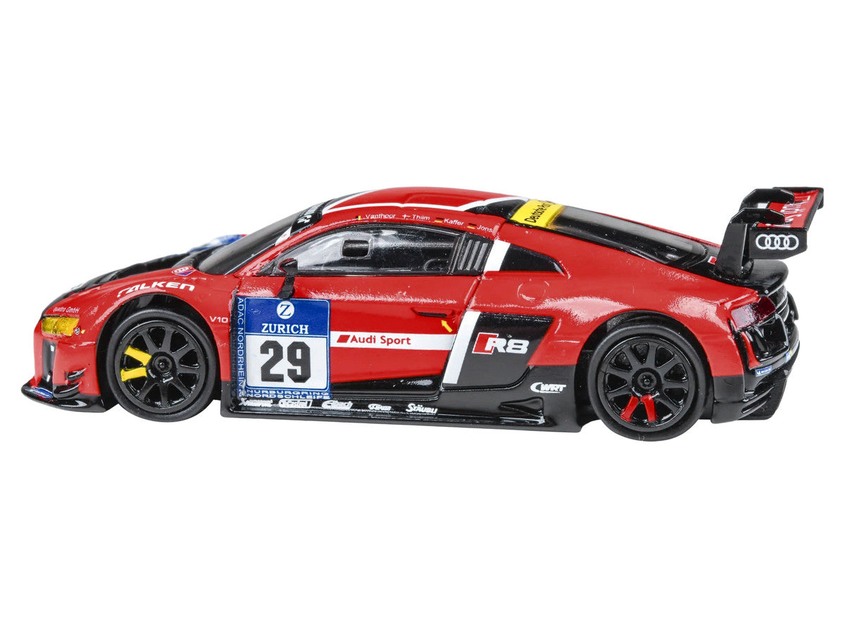 Audi R8 LMS #29 Nicki Thiim - Christer Jons - Pierre Kaffer "Audi Sport Team WRT" "24 Hours of Nurburgring" (2015) 1/64 Diecast Model Car by Paragon Models-0