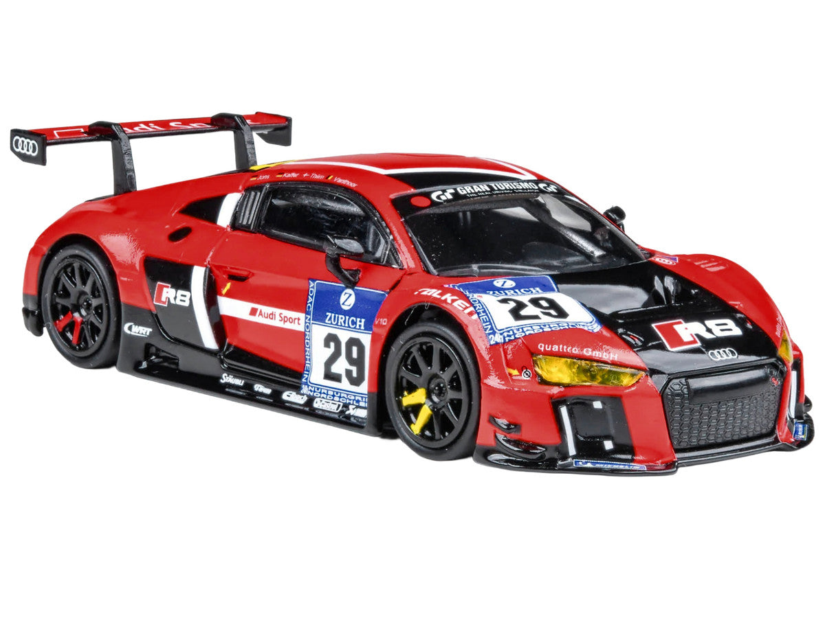Audi R8 LMS #29 Nicki Thiim - Christer Jons - Pierre Kaffer "Audi Sport Team WRT" "24 Hours of Nurburgring" (2015) 1/64 Diecast Model Car by Paragon Models-2
