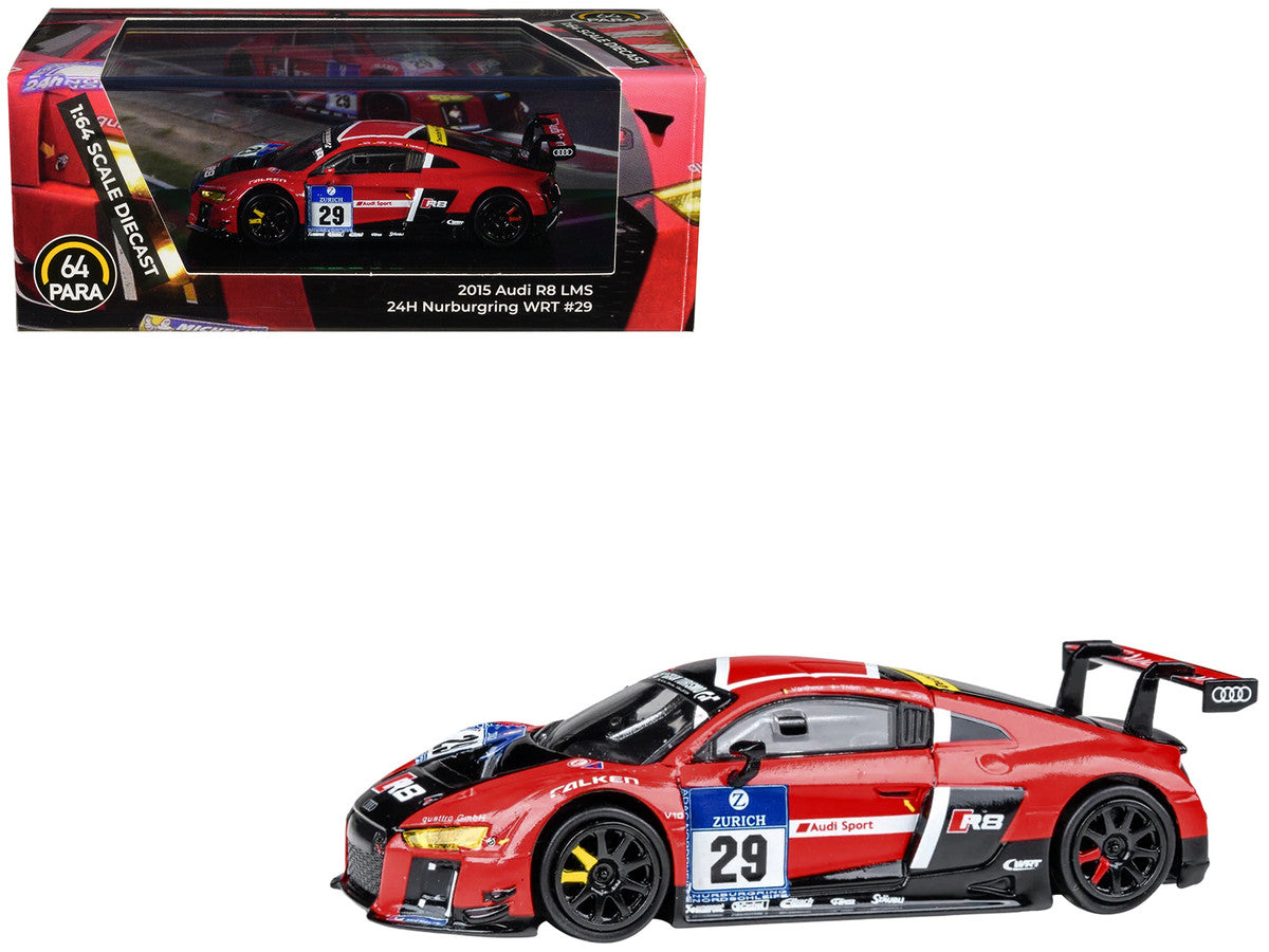 Audi R8 LMS #29 Nicki Thiim - Christer Jons - Pierre Kaffer "Audi Sport Team WRT" "24 Hours of Nurburgring" (2015) 1/64 Diecast Model Car by Paragon Models-3
