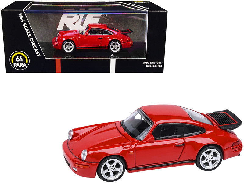 1987 RUF CTR Guards Red 1/64 Diecast Model Car by Paragon Models Paragon