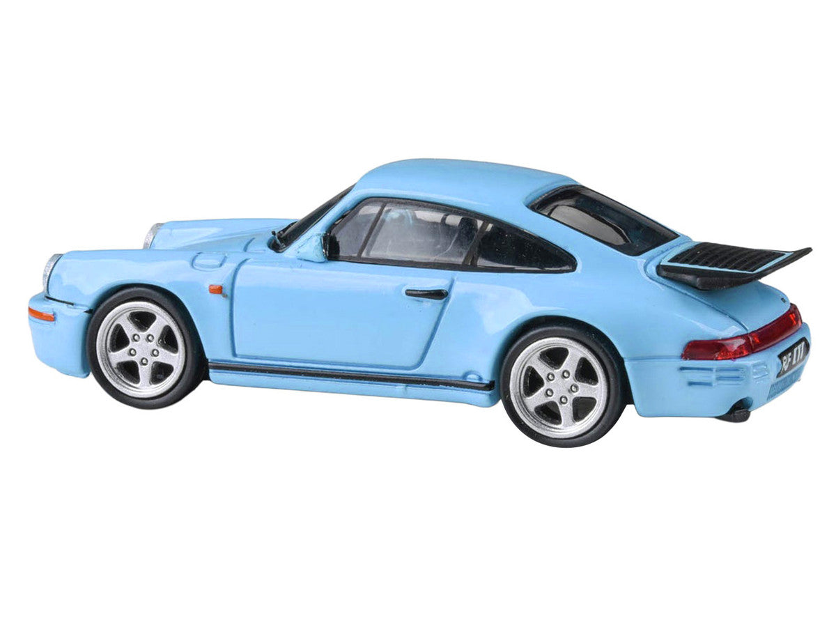 1987 RUF CTR Gulf Blue 1/64 Diecast Model Car by Paragon Models Paragon