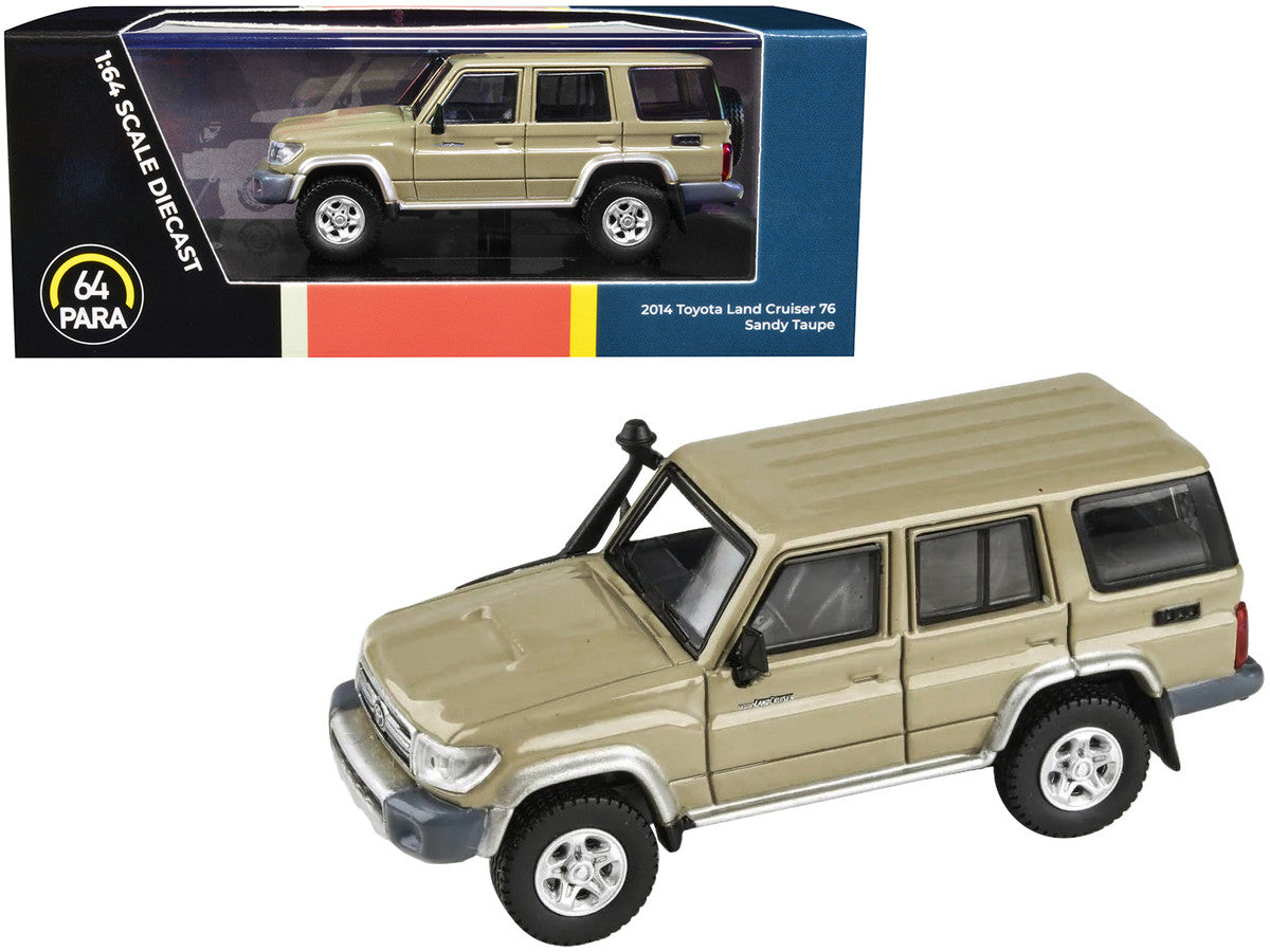 2014 Toyota Land Cruiser 76 Sandy Taupe Tan 1/64 Diecast Model Car by Paragon Models Paragon