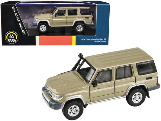 2014 Toyota Land Cruiser 76 Sandy Taupe Tan 1/64 Diecast Model Car by Paragon Models Paragon