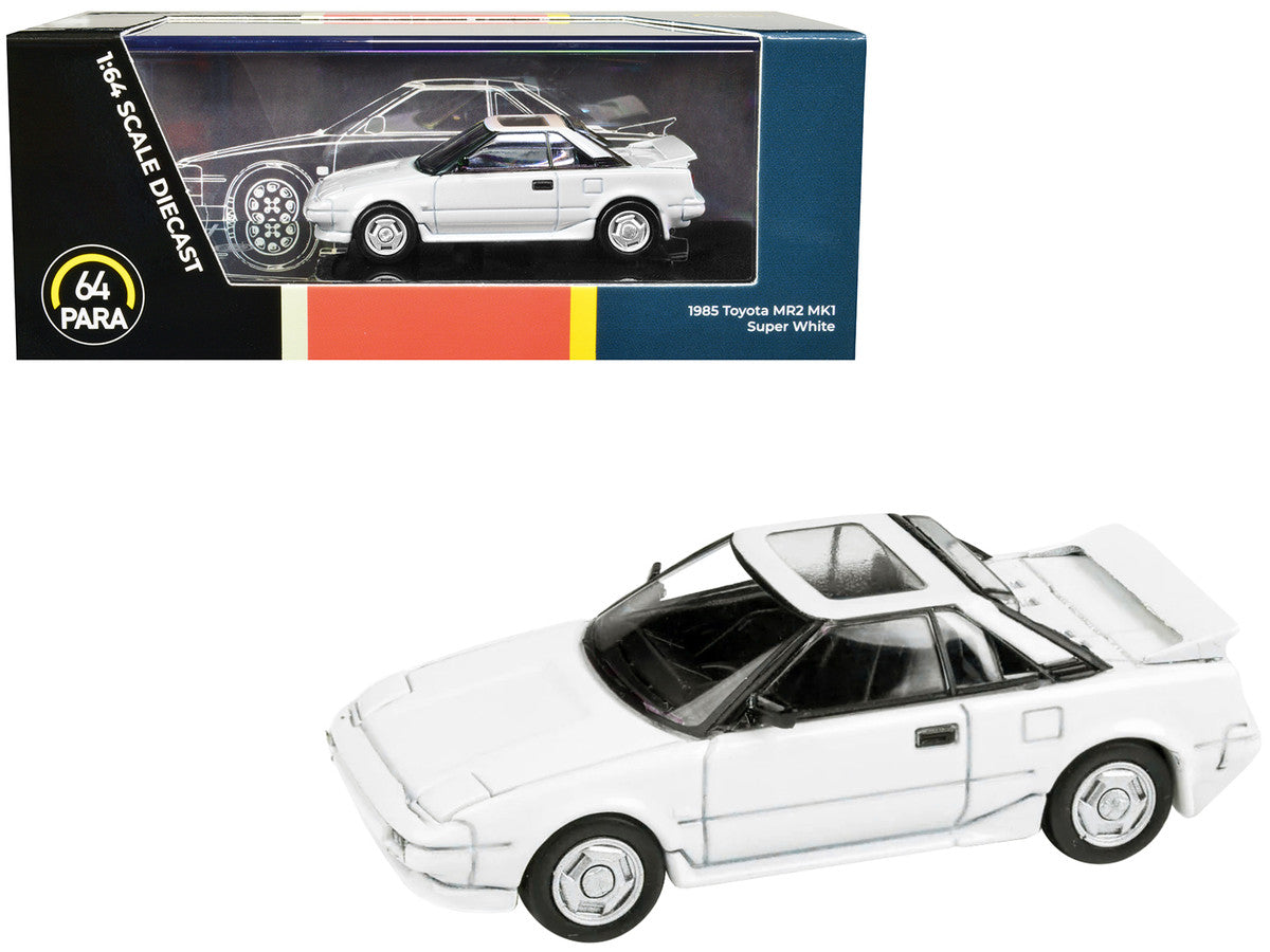 1985 Toyota MR2 MK1 Super White with Sunroof 1/64 Diecast Model Car by Paragon Models Paragon