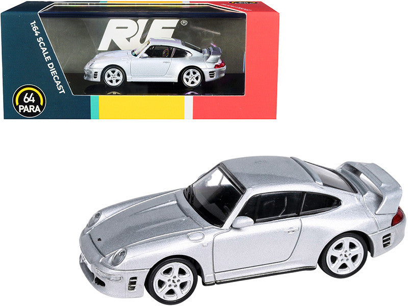 RUF CTR2 Silver Metallic 1/64 Diecast Model Car by Paragon Paragon