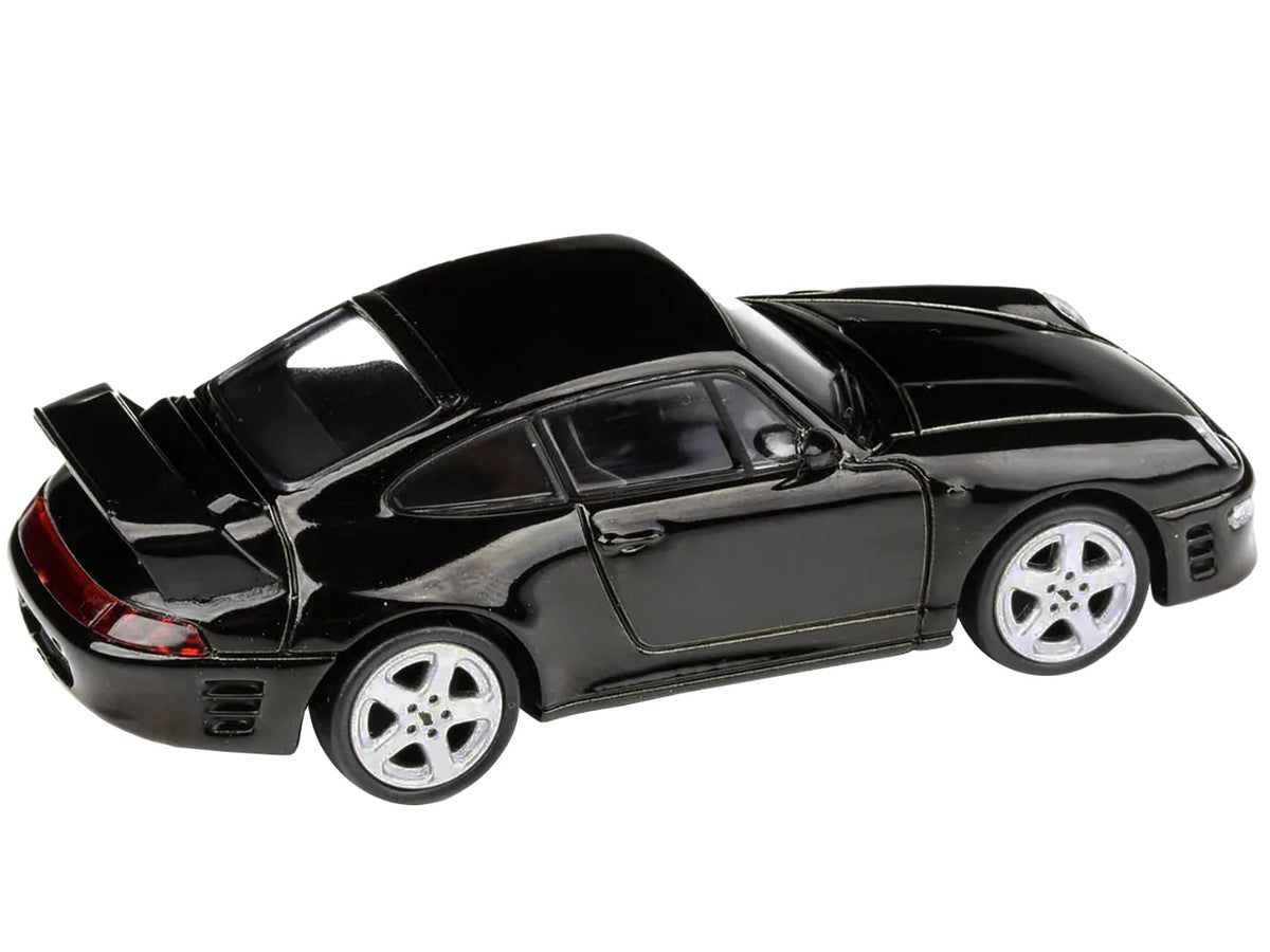 1995 RUF CTR2 Black 1/64 Diecast Model Car by Paragon Paragon
