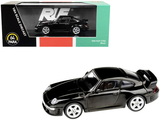 1995 RUF CTR2 Black 1/64 Diecast Model Car by Paragon Paragon