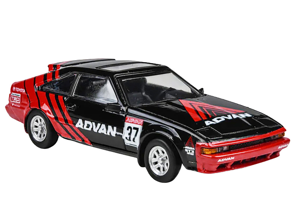 1984 Toyota Celica Supra #37 "ADVAN" Black and Red 1/64 Diecast Model Car by Paragon Models Paragon