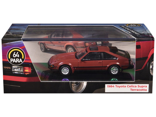 1984 Toyota Celica Supra Terracotta Red with Sunroof 1/64 Diecast Model Car by Paragon Paragon