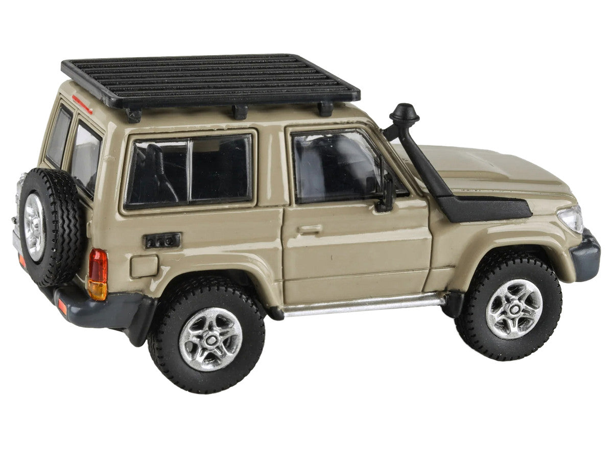 2014 Toyota Land Cruiser 71 SWB (Short Wheel Base) Sandy Taupe Brown 1/64 Diecast Model Car by Paragon Models Paragon