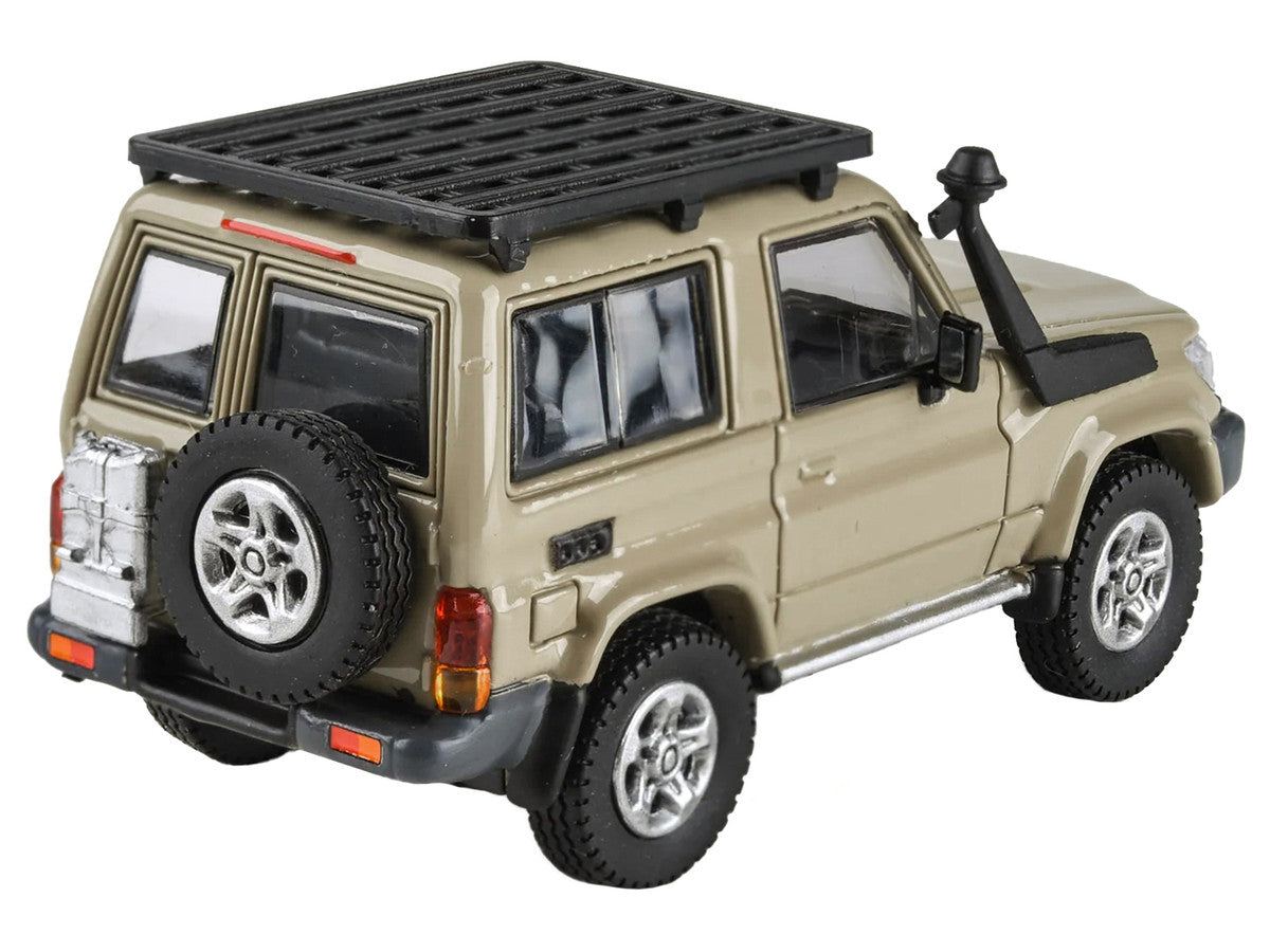 2014 Toyota Land Cruiser 71 SWB (Short Wheel Base) Sandy Taupe Brown 1/64 Diecast Model Car by Paragon Models Paragon