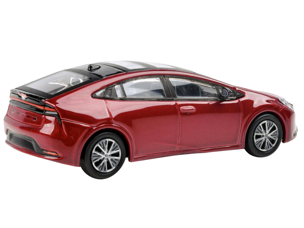2023 Toyota Prius Supersonic Red Metallic with Black Top and Sun Roof and Sun Roof 1/64 Diecast Model Car by Paragon Models Paragon