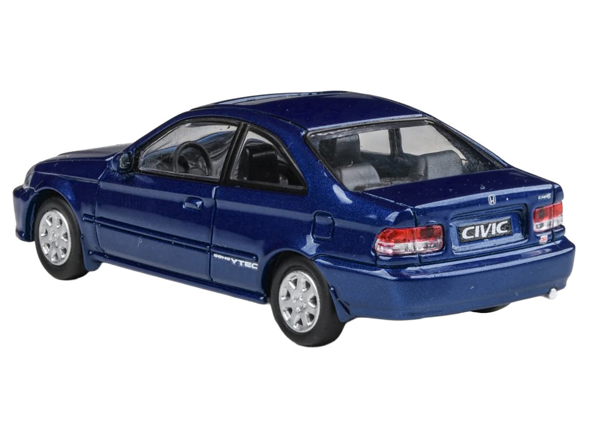 1999 Honda Civic Coupe Electron Blue Pearl Metallic with Sunroof 1/64 Diecast Model Car by Paragon Models Paragon