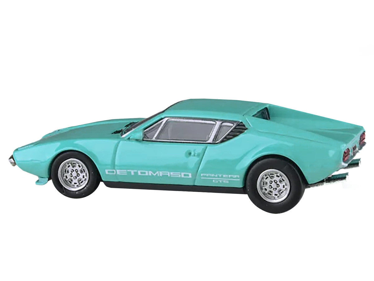 1972 De Tomaso Pantera Verde Aqua 1/64 Diecast Model Car by Paragon Models Paragon