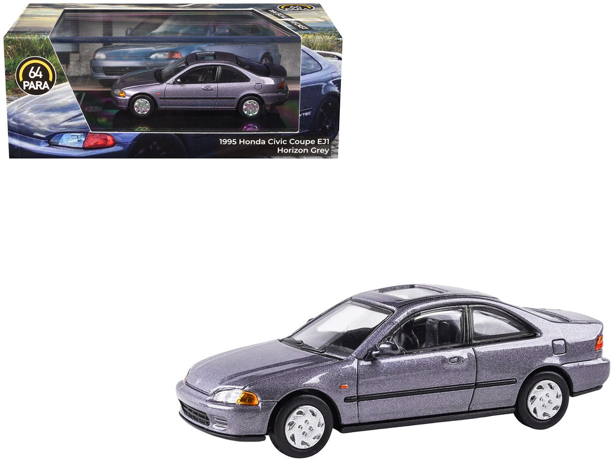1995 Honda Civic Coupe EJ1 Horizon Gray Metallic with Sunroof 1/64 Diecast Model Car by Paragon Paragon