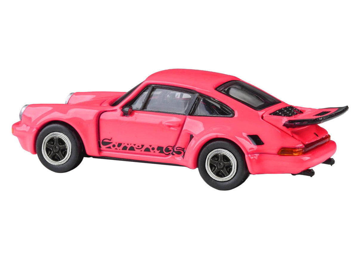 1974 Porsche 911 Carrera RSR 3.0 Fuchsia with Black Stripes 1/64 Diecast Model Car by Paragon Models Paragon