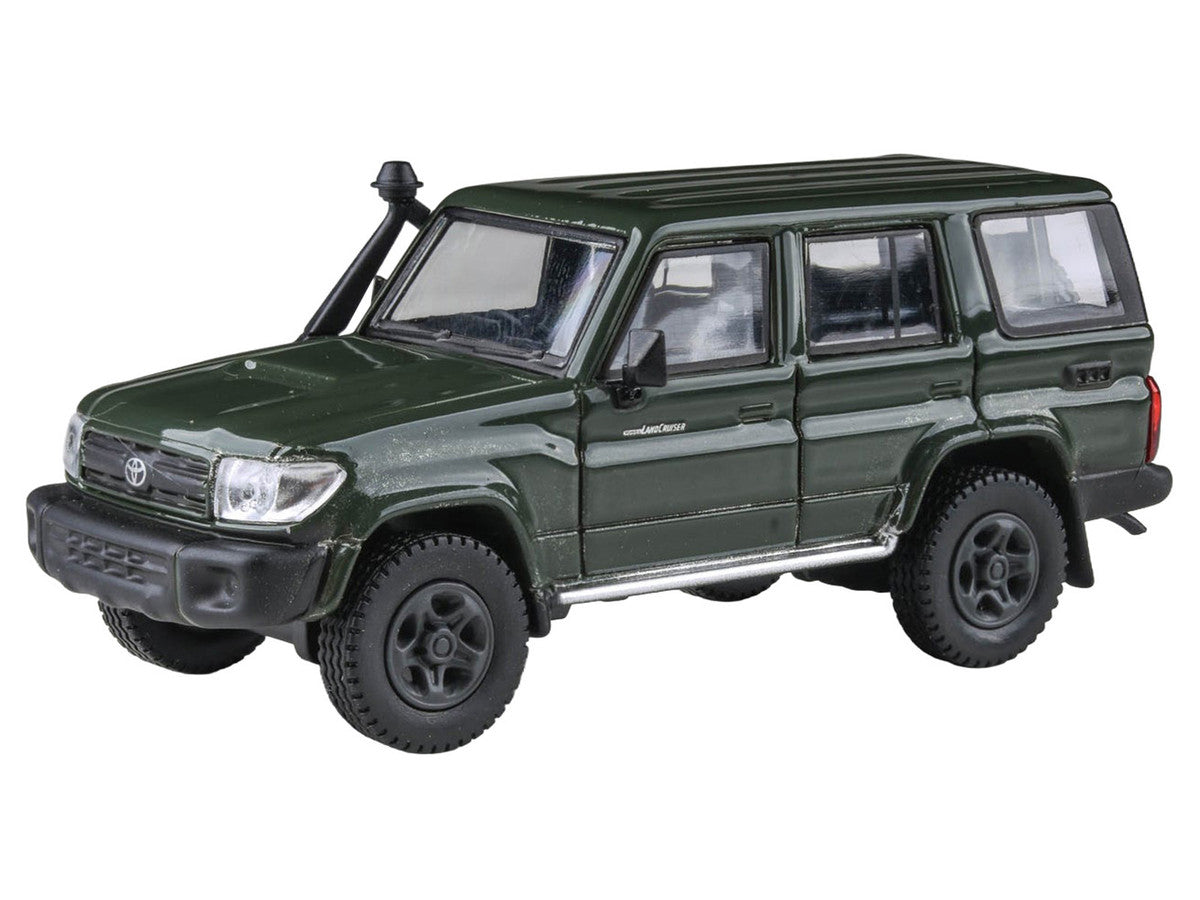 2014 Toyota Land Cruiser LC 76 Military Green 1/64 Diecast Model Car by Paragon Models Paragon