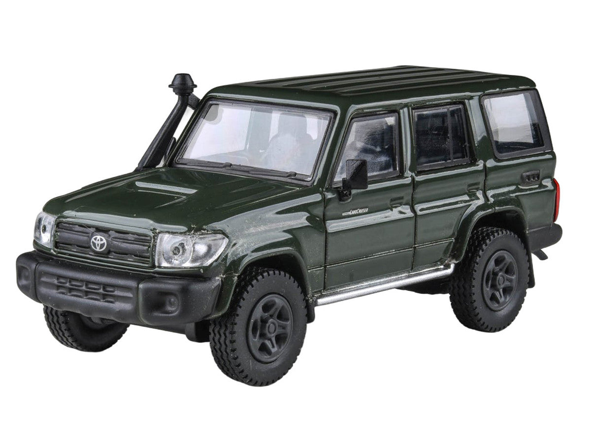 2014 Toyota Land Cruiser LC 76 Military Green 1/64 Diecast Model Car by Paragon Models Paragon
