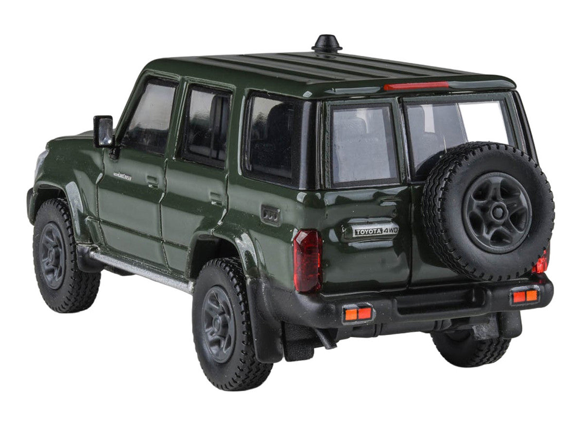 2014 Toyota Land Cruiser LC 76 Military Green 1/64 Diecast Model Car by Paragon Models Paragon