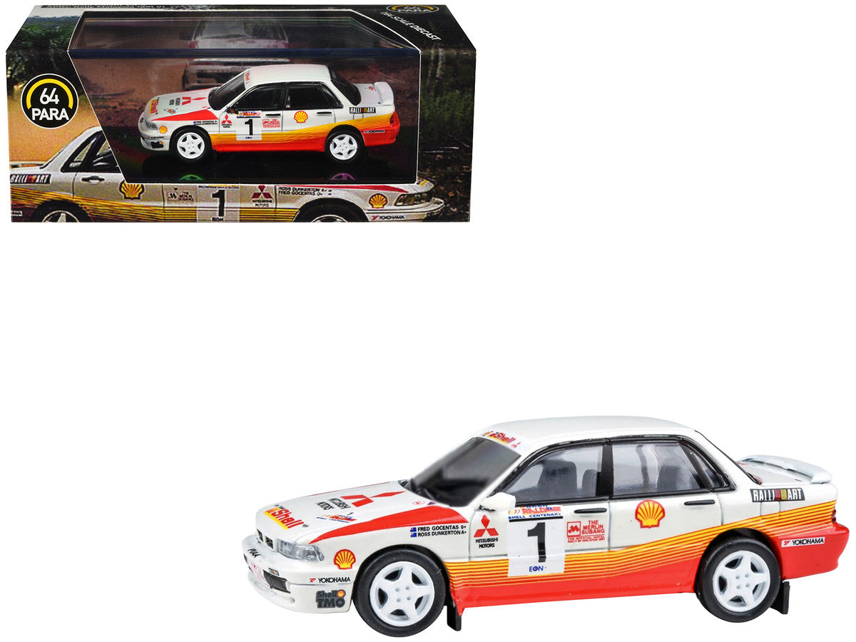 Mitsubishi Galant VR-4 RHD (Right Hand Drive) #1 Ross Dunkerton - Fred Gocentas Winner "APRC Rally Malaysia" (1991) 1/64 Diecast Model Car by Paragon Models Paragon