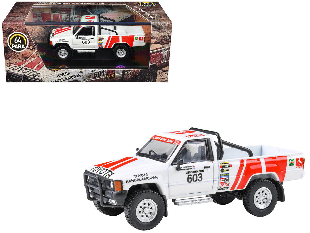 Toyota Hilux Pickup Truck #603 Kassie Coetzee - Richard Leeke Winner "Roof of Africa" (1993) 1/64 Diecast Model Car by Paragon Models Paragon