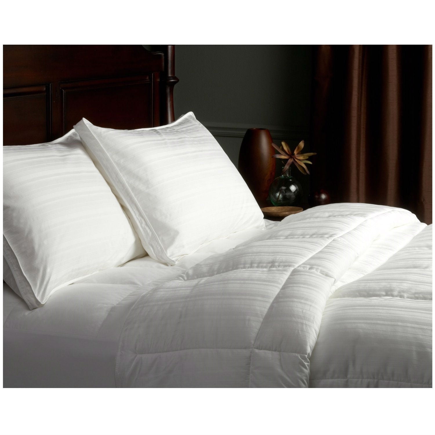 King size 100-Percent Cotton Medium Warmth Down Alternative Comforter FastFurnishings