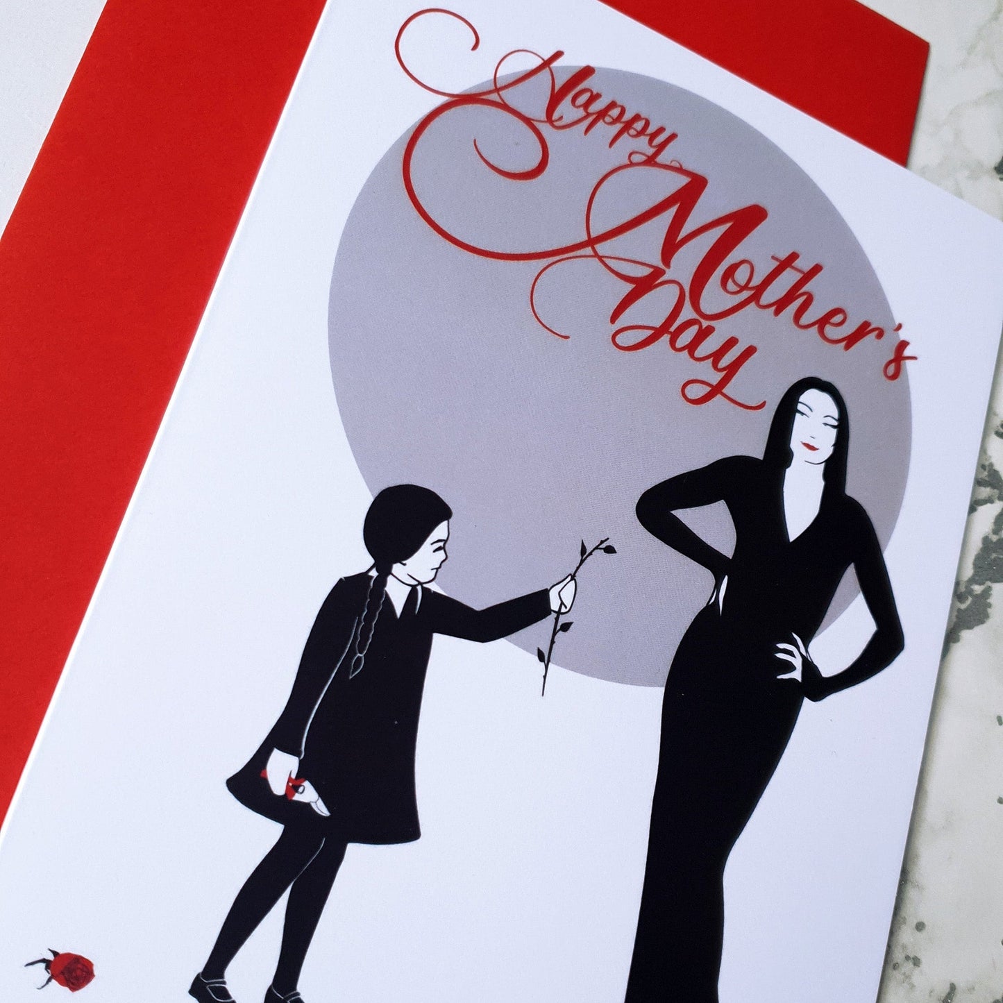 Morticia Mother's Day Card The Misfit Paper Co.