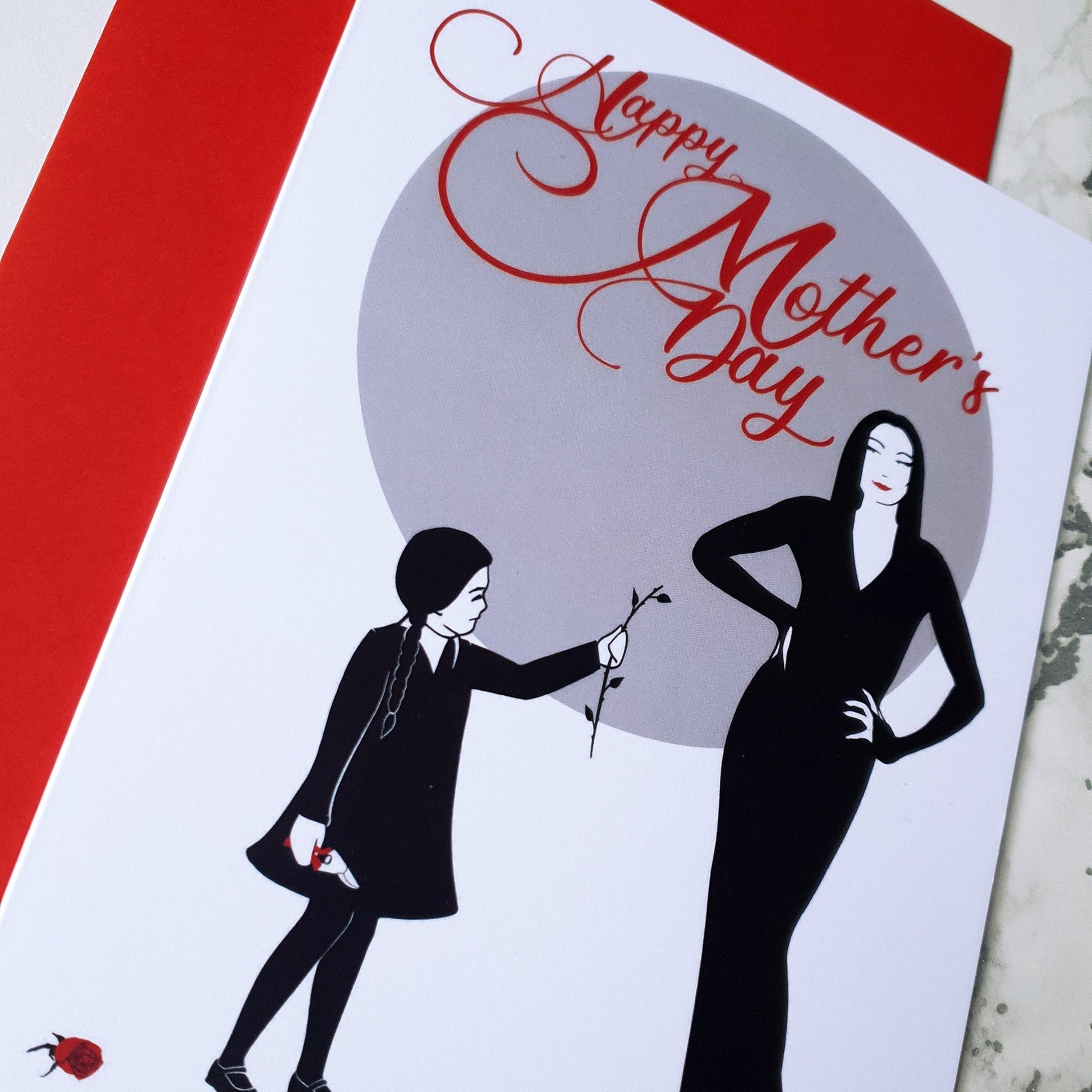 Morticia Mother's Day Card The Misfit Paper Co.
