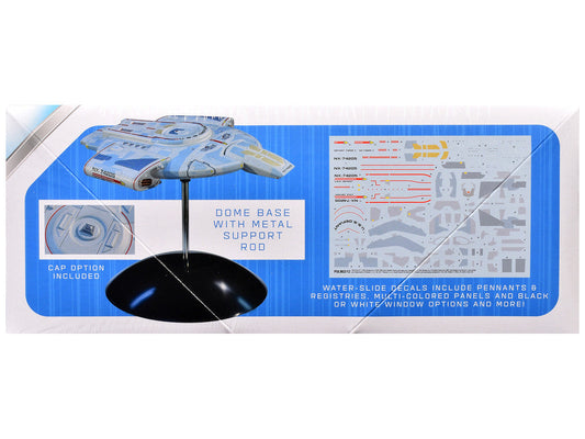 Skill 2 Snap Model Kit USS Defiant NX-74205 Starship "Star Trek: Deep Space Nine" (1993-1999) TV Series 1/1000 Scale Model by Polar Lights Polar Lights