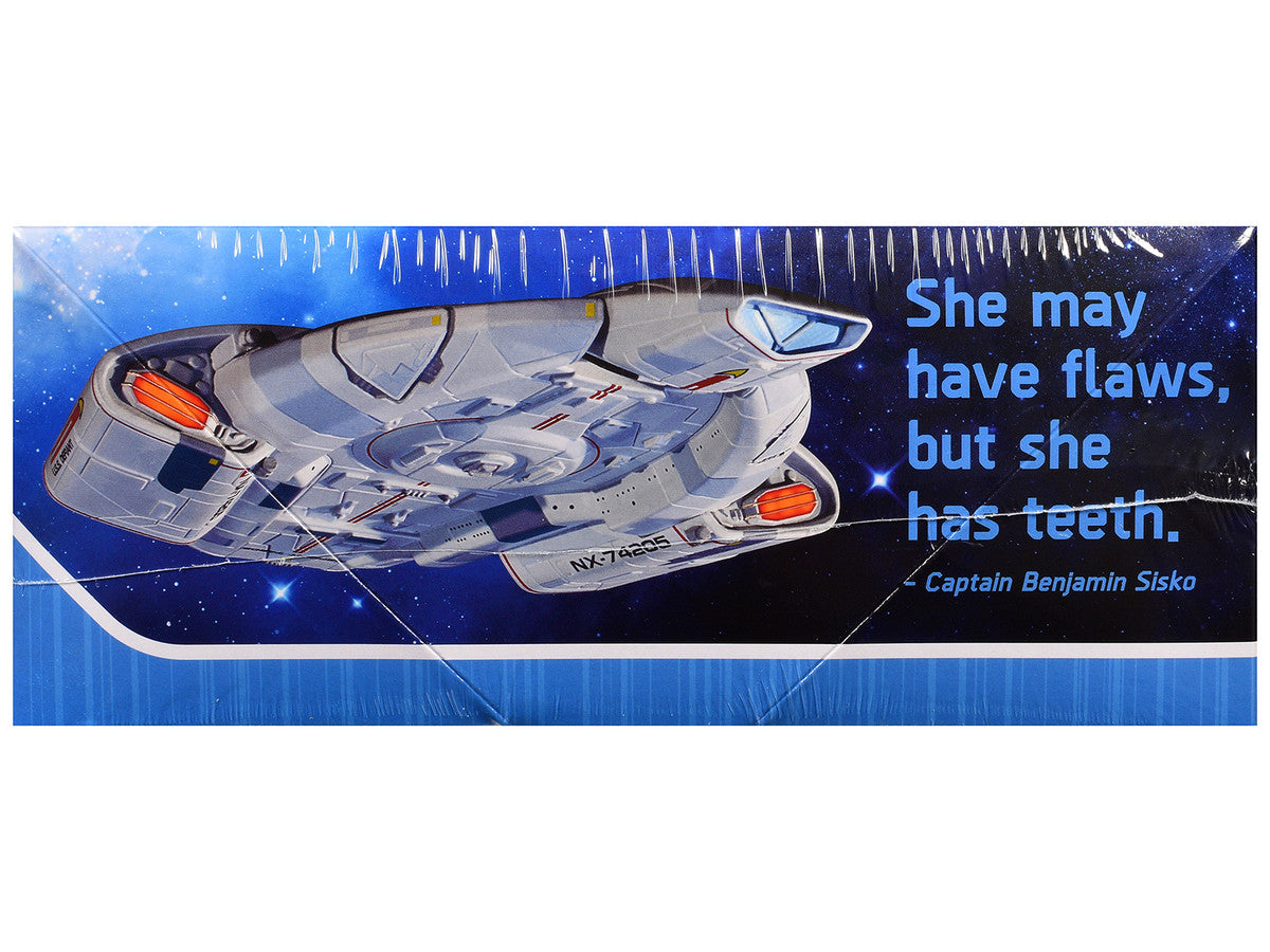 Skill 2 Snap Model Kit USS Defiant NX-74205 Starship "Star Trek: Deep Space Nine" (1993-1999) TV Series 1/1000 Scale Model by Polar Lights Polar Lights