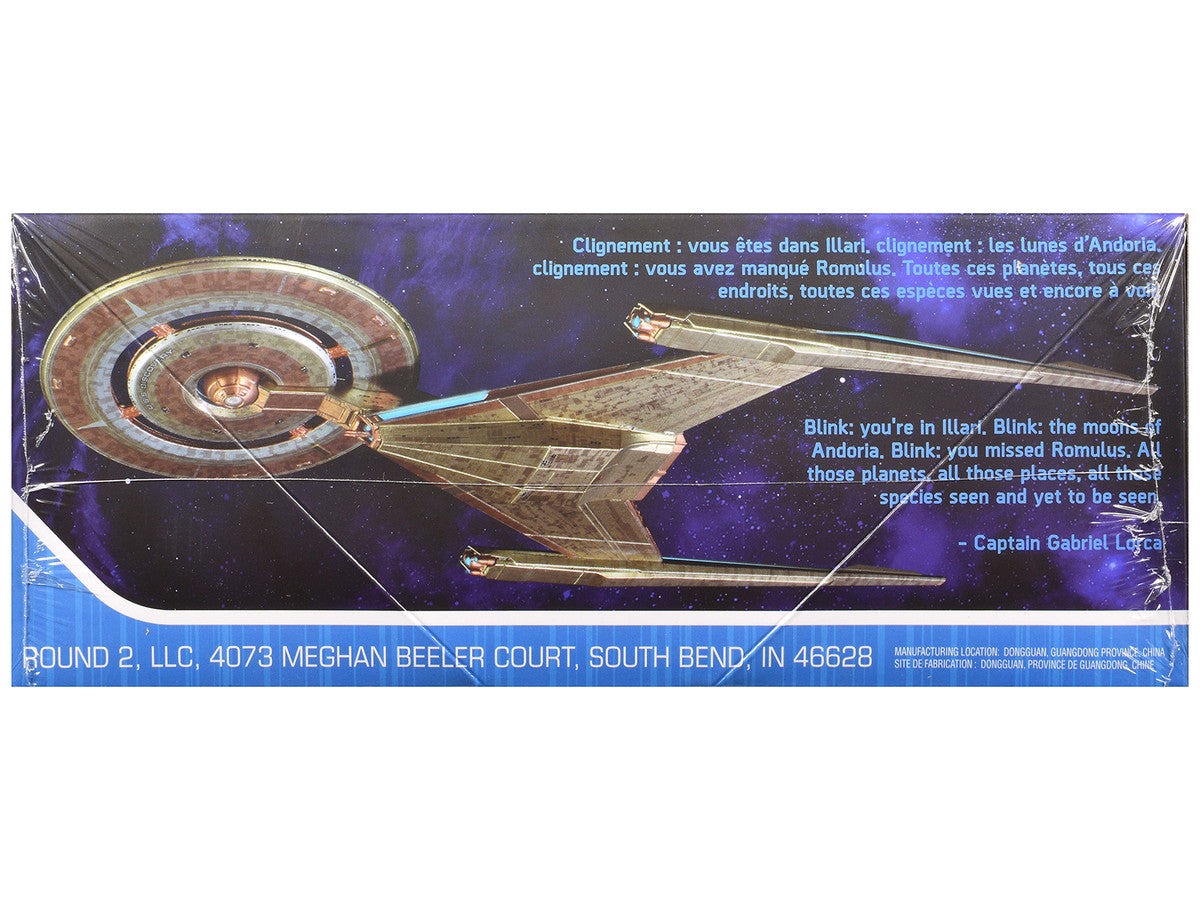 Skill 2 Snap Model Kit U.S.S. Discovery NCC-1031 Spacecraft "Star Trek: Discovery" (2017-2024) TV Series 1/2500 Scale Model by Polar Lights Polar Lights