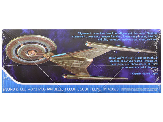 Skill 2 Snap Model Kit U.S.S. Discovery NCC-1031 Spacecraft "Star Trek: Discovery" (2017-2024) TV Series 1/2500 Scale Model by Polar Lights