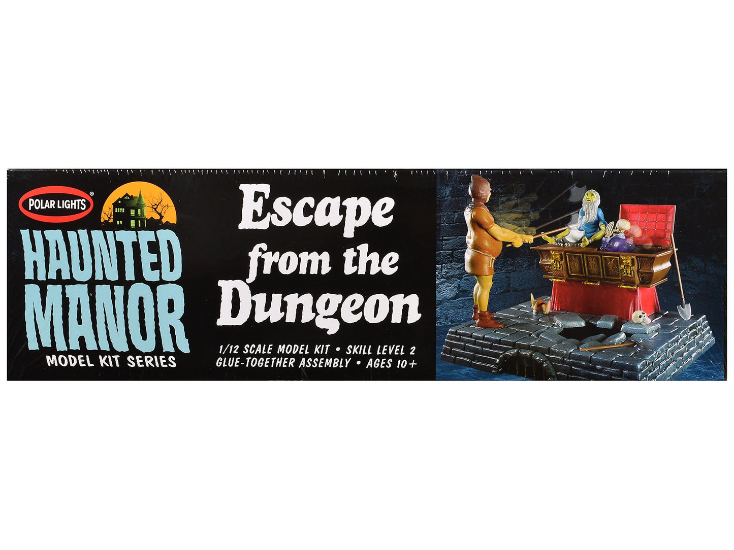 Skill 2 Model Kit Haunted Manor "Escape from the Dungeon" Diorama Set 1/12 Scale Model by Polar Lights
