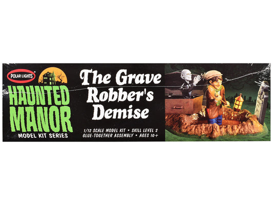 Skill 2 Model Kit Haunted Manor "The Grave Robber's Demise" Diorama Set 1/12 Scale Model by Polar Lights Polar Lights
