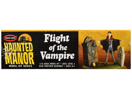 Skill 2 Model Kit Haunted Manor "Flight of the Vampire" Diorama Set 1/12 Scale Model by Polar Lights Polar Lights