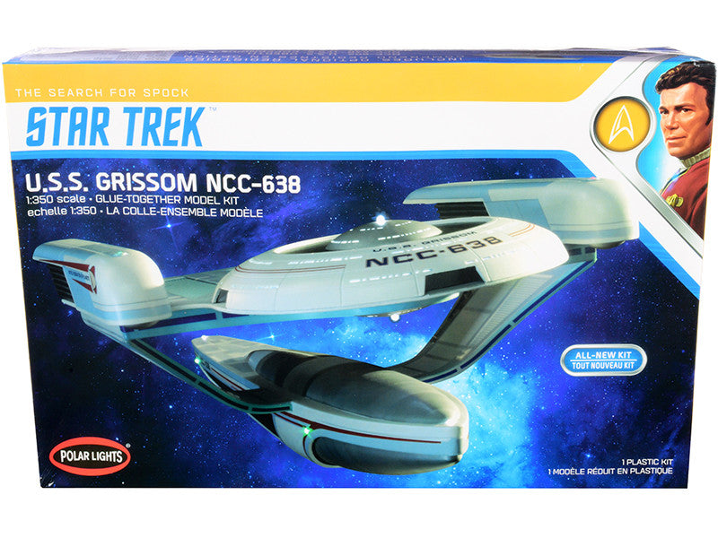 Skill 2 Model Kit U.S.S. Grissom NCC-638 Starship "Star Trek III: The Search for Spock" (1984) Movie 1/350 Scale Model by Polar Lights Polar Lights