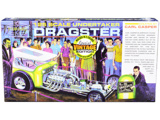 Skill 2 Model Kit Undertaker Dragster by Carl Casper 1/25 Scale Model by Polar Lights Polar Lights