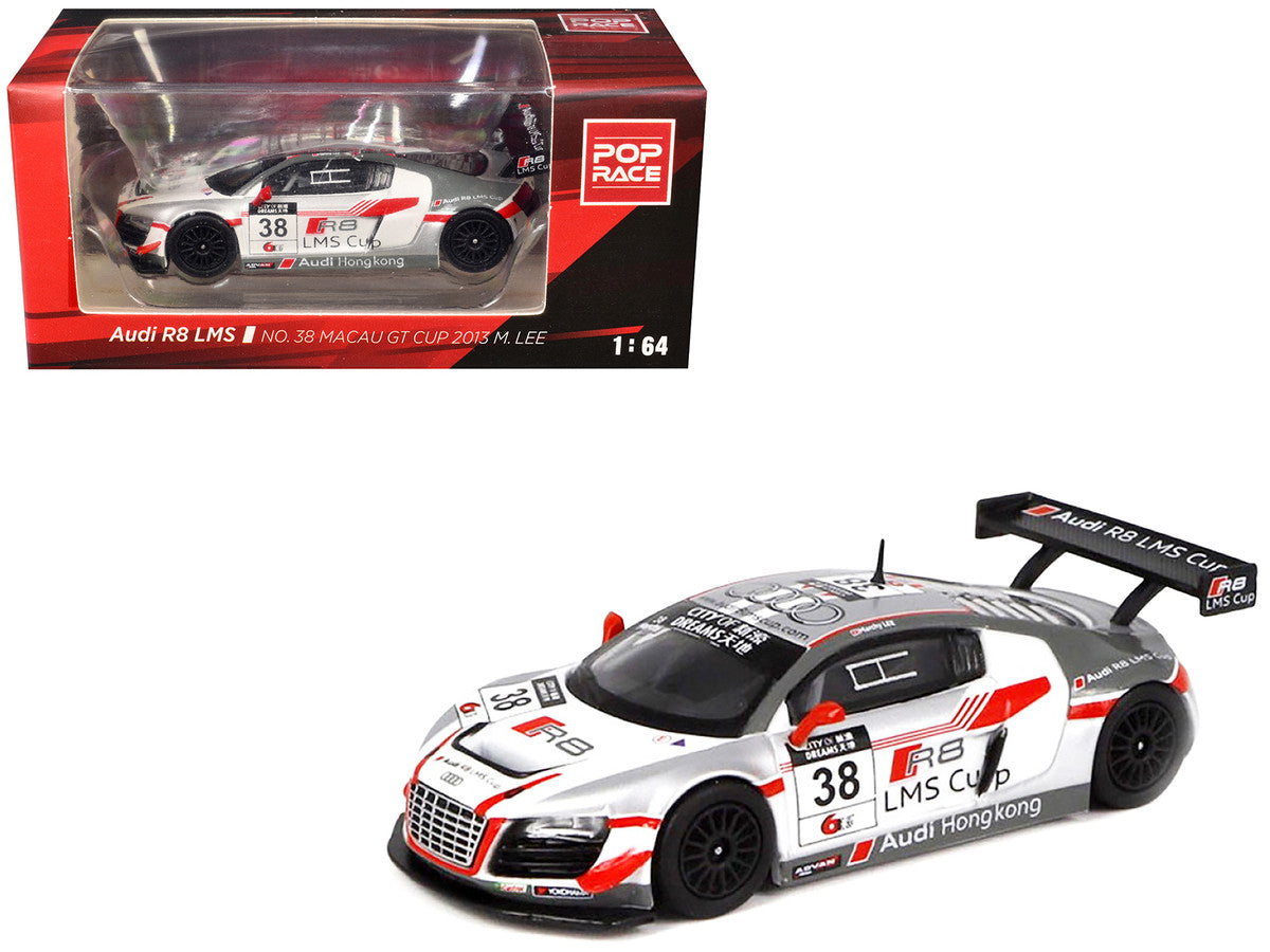 Audi R8 LMS #38 Marchy Lee "Macau GT Cup" (2013) 1/64 Diecast Model Car by Pop Race Pop Race
