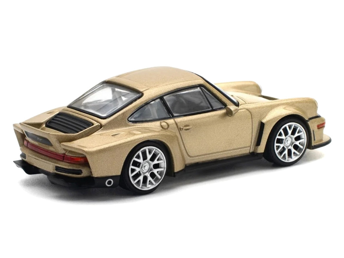 Singer DLS Turbo Gold Metallic 1/64 Diecast Model Car by Pop Race Pop Race