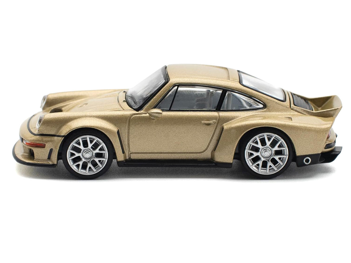 Singer DLS Turbo Gold Metallic 1/64 Diecast Model Car by Pop Race Pop Race