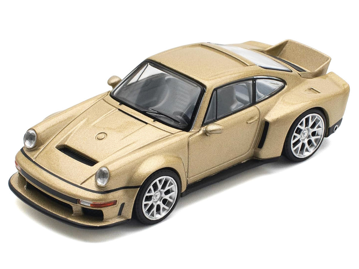 Singer DLS Turbo Gold Metallic 1/64 Diecast Model Car by Pop Race Pop Race